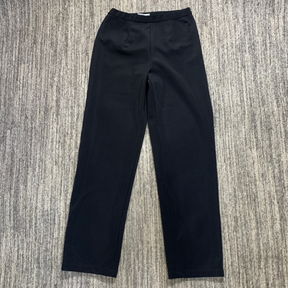 Vintage Units Black Straight Leg Pants‎ Size Small Career Casual Stretch Pull On